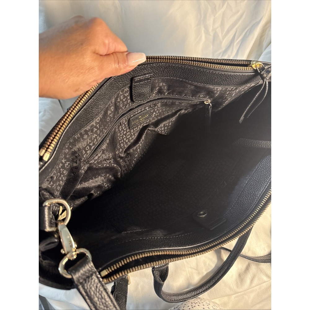 Kate Spade Mulberry Street Leighann Satchel Handbag Black Pebbled Leather - Picture 4 of 12